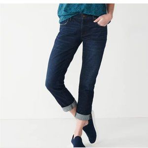 Rolled Girlfriend Jeans plus size